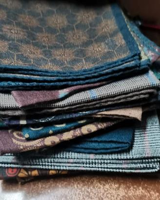 NUOVI lotto di 60 fazzoletti da taschino lana