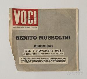 LP - Benito Mussolini - Discorso del 04/11/1938