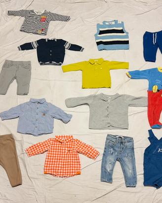 Abbigliamento inverno/primavera per bimbo 6-9 mesi