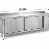 Banco Acciaio Inox con Cassettiera