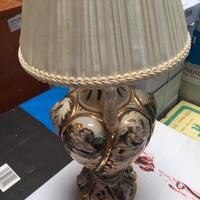 Lume porcellana Capodimonte anni '50 dipinto a man