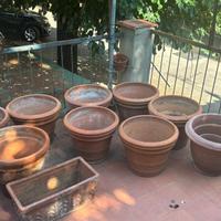 Vaso liscio doppio bordo Terracotta diametro 55 cm