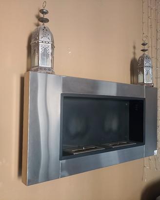Bio camino in acciaio inox