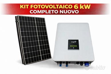 Impianto Fotovoltaico 6kW Completo Inverter  Foxes