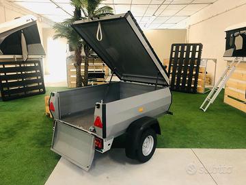 Rimorchio 750Kg con coperchio e bagagliera CAMPER