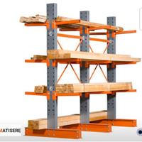 Scaffalatura pesante a 3 livelli