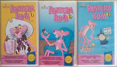 Lotto tre Videocassette Pantera Rosa Vintage