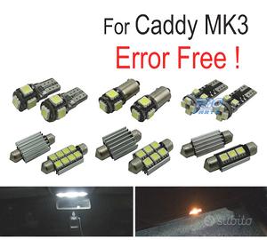 KIT 13 LAMPADE LED INTERNE PER VOLKSWAGEN VW CADDY