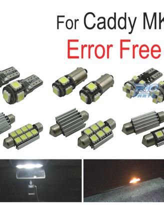 KIT 13 LAMPADE LED INTERNE PER VOLKSWAGEN VW CADDY