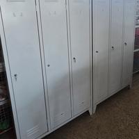 Armadietti  spogliatoio in metallo 2 pezzi 