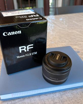 Obiettivo canon rf 16mm f 2.8 stm