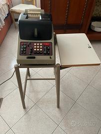 Olivetti divisumma 24 vintage con mobiletto