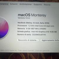 MacBook 12 ipollici anno 2016