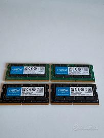 RAM 4x16GB CRUCIAL DDR4-2400 SODIMM