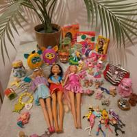 Lotto giocattoli per bambina bambole santoro ecc.