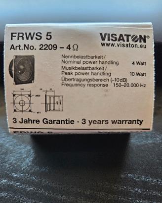 Visaton FRWS 5 - Altoparlante a banda larga 4 Ohm