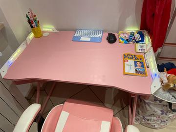 Scrivania con led