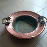 antico braciere rame ottone dei primi del  900