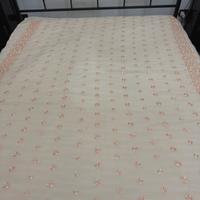 Copriletto vintage in Organza Ricamata