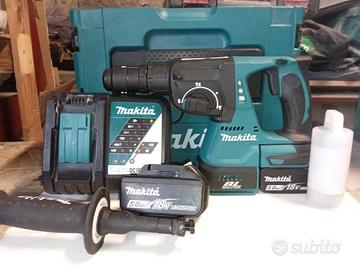 tassellatore makita due batterie e un caricatore