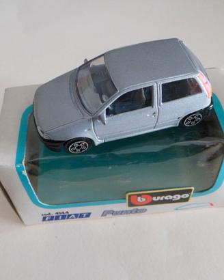BURAGO FIAT PUNTO 1°SERIE SCALA 1:43 2 COLORI