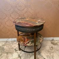 Tavolino in marmo e bronzo