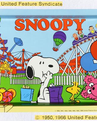 PEANUTS SNOOPY Vintage 1980 Vassoio COLLEZIONE new