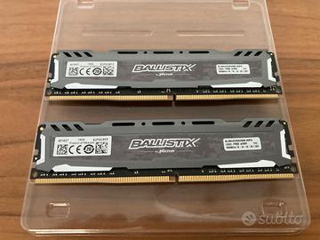 DDR4 3000MHz CL16 Crucial Ballistix 16GB (2x8GB)