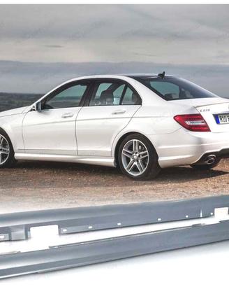 MINIGONNE LATERALI MERCEDES CLASSE C W204 LOOK AMG