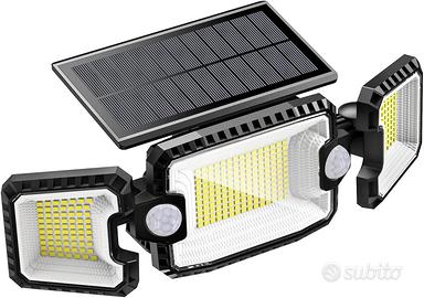 FARO LED SOLARE CON SENSORE