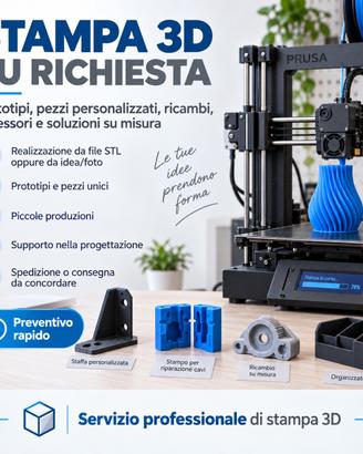 Servizio di Stampa 3D su richiesta