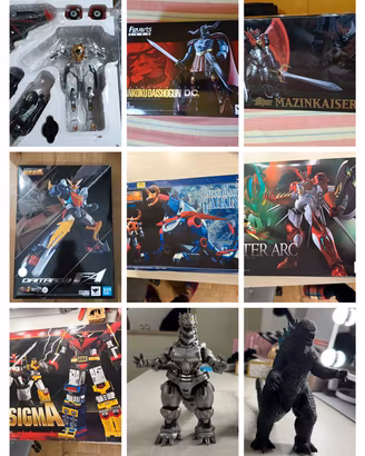 Devilman, Gaiking, God Sigma, Mazinkaiser e altri