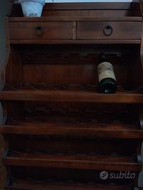 porta vino in legno 