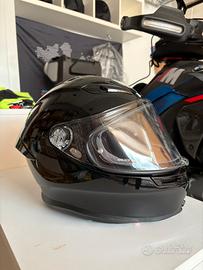 Agv k6s nero lucido - 3 mesi scontr. e garanzia S