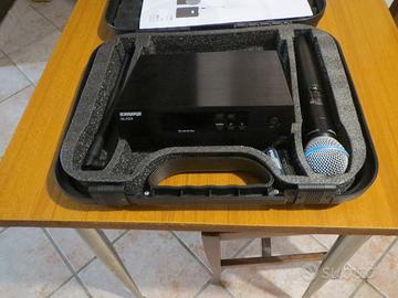 radiomicrofono shure qlxd beta 58a + sm58