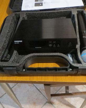 radiomicrofono shure qlxd beta 58a + sm58