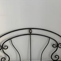 Letto ortopedico e testiera in ferro battuto