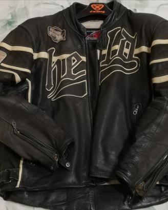 giubbotto moto vera pelle 