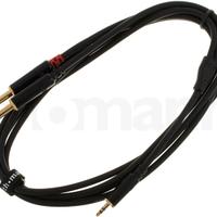 Cavo Da 2 jack da 6,3 mm mono a minijack stereo