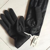 Guanti da uomo pelle e tessuto nuovi