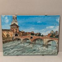 Quadro ponte pietra verona 98