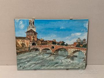 Quadro ponte pietra verona 98