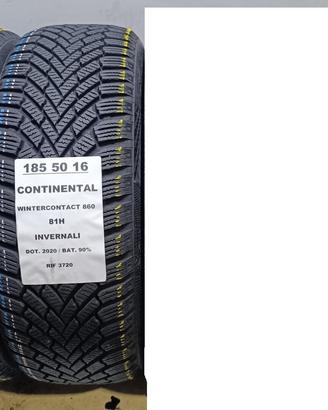 2 GOMME 185 50 16 CONTINENTAL INV RIF3720