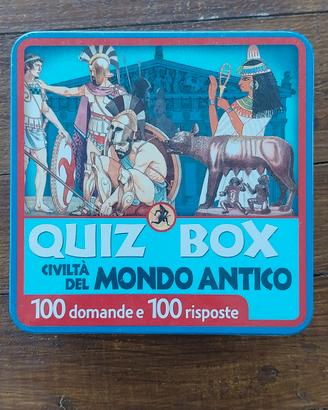 Box cofanetto carte quiz  Mondo Antico