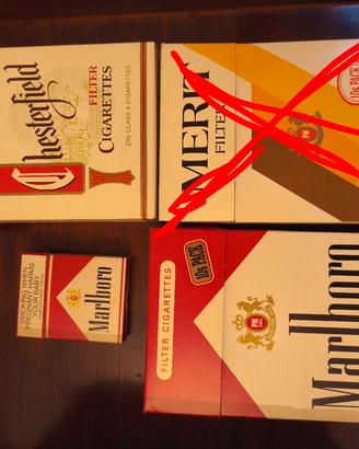 Scatole Sigarette  Marlboro, Chesterfield 