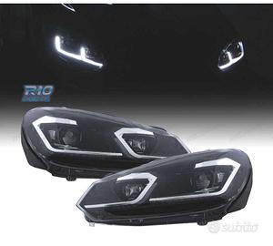 FARI VOLKSWAGEN VW GOLF 6 08-13 LOOK ARGENTO GOLF 