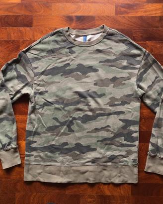 H&M Divided felpa crewneck S oversize