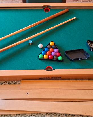 Biliardo in legno massello Super Derby - 117x60 cm