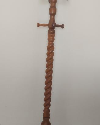 Appendiabiti da terra in legno