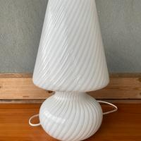 Lampada da tavolo vetro soffiato modernariato